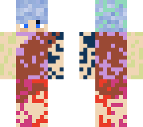 glitched cave man