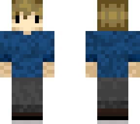 ***** with blue jumper