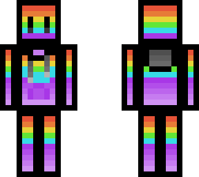 rainbow cartoon hoodie. for elizha's contest