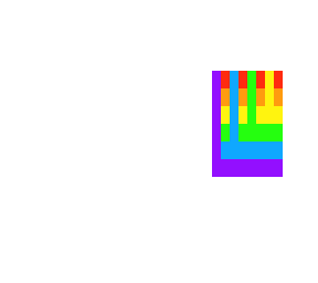 rainbow white