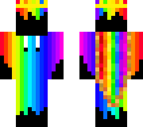 rainbow with cape and crown