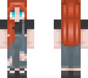 red hair and sunday brunch overalls
