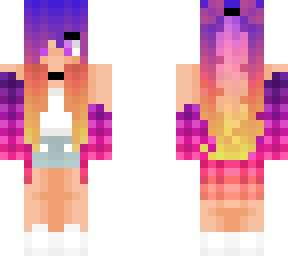 sunset wolf girl