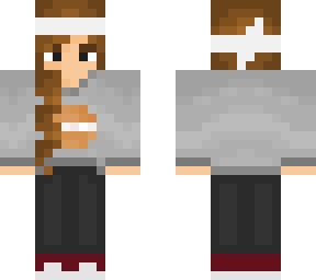 bagel shirt girl with headband ((winter) (edited)