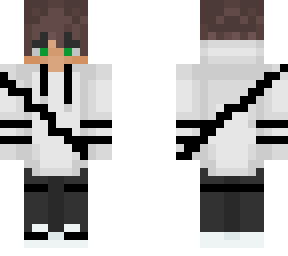 black and white green eyes