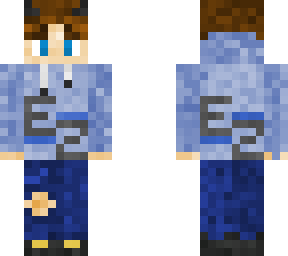 blue hoodie boy minecraft skin