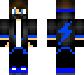 cool blue hoodie and mask boy v.2