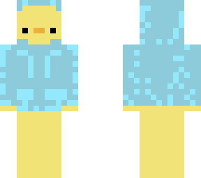 ducky in blue hoodie and gaming hedphones!