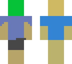 green face man