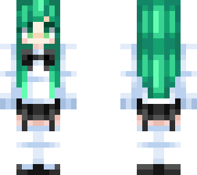 green girl hair
