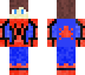 peter parker with spiderman suit
