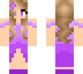 purple dress girl