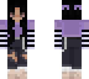 purple trendy girl