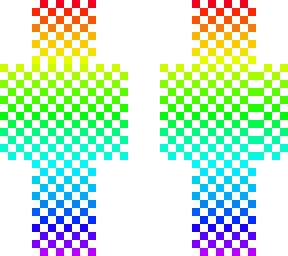 rainbow fade checkerboard