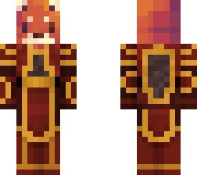 red panda with battle suit