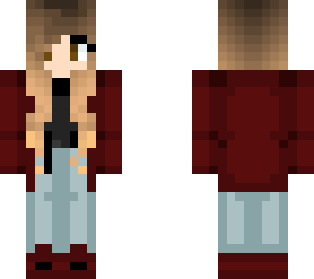 red sweater w/ jeans