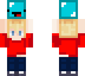 red tubbo holding skeppy