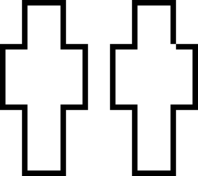 white with black boarders