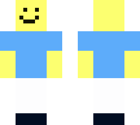 yellow guy with tee and pants
