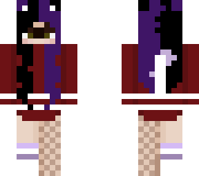 ~purple&black hair split~