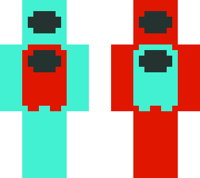 among us red and cyan