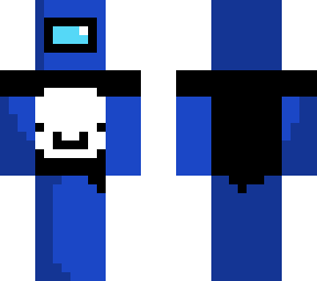 among us with imagine logo blue