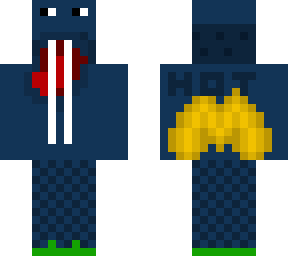 blue crazy man