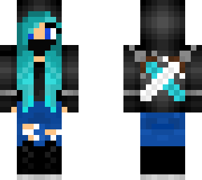 blue ninja girl