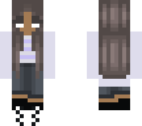 brown haired girl with cardigan