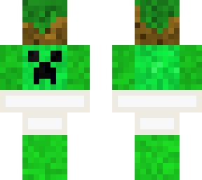 creeper with grass block
