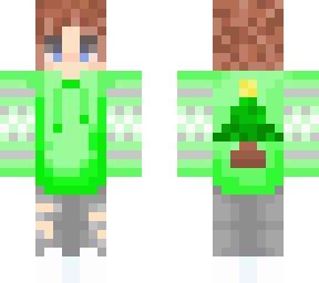 green christmas sweater