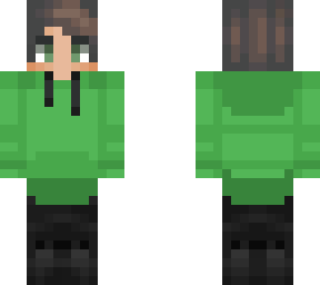 green hoodie
