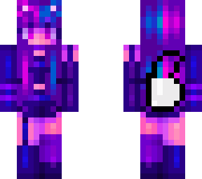 neon wolf girl