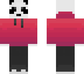 panda redfade hoodie