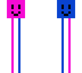 pink and blue guy