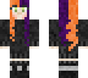 purp and orange hair