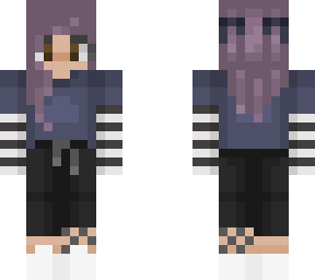 purple hair girl