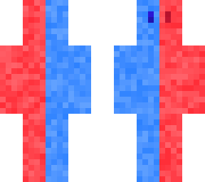 red and blue