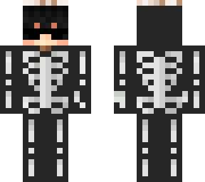 skeleton suit with a hat