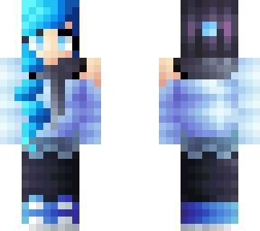 a blue cold girl