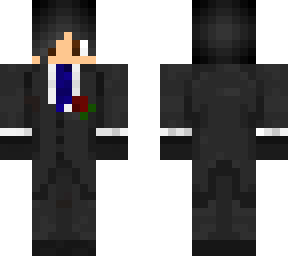 black haired tuxedo