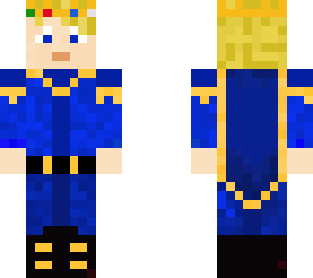 blonde prince in blue