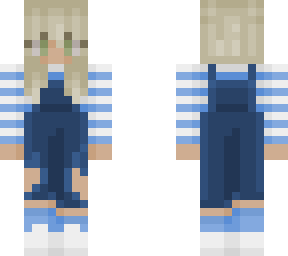 blue overalls