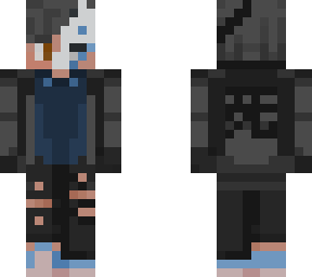 cracked blue mask