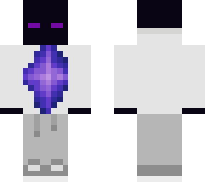 gamer enderman with galaxy crystal