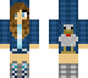 girl blue hoodie