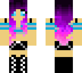 girl with purple hair