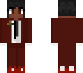 keisha red suit tie