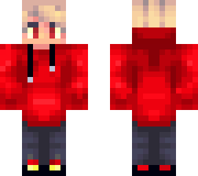 red hoodie