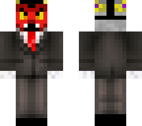 skeleton with crown and goblin mask